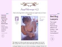 Tablet Screenshot of angelmessage4u.com
